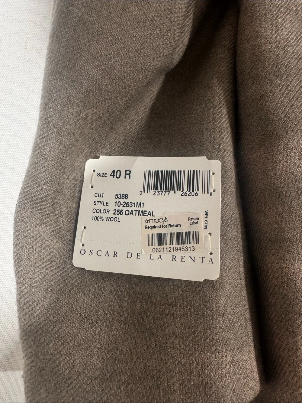 Oscar de la Renta Men’s Wool Blazer